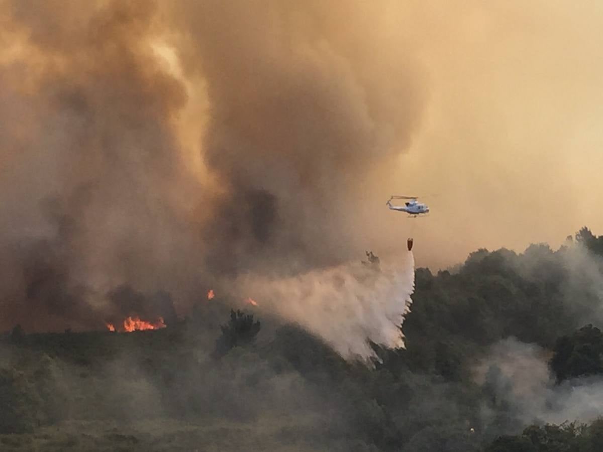 La amenaza del fuego en Tineo