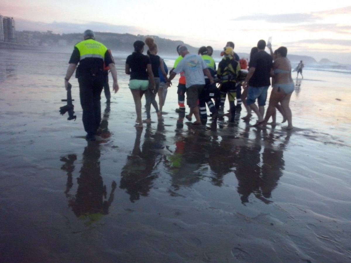 Las imágenes del angustioso rescate en Salinas