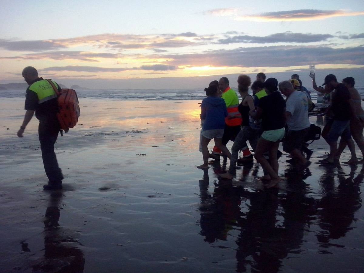 Las imágenes del angustioso rescate en Salinas