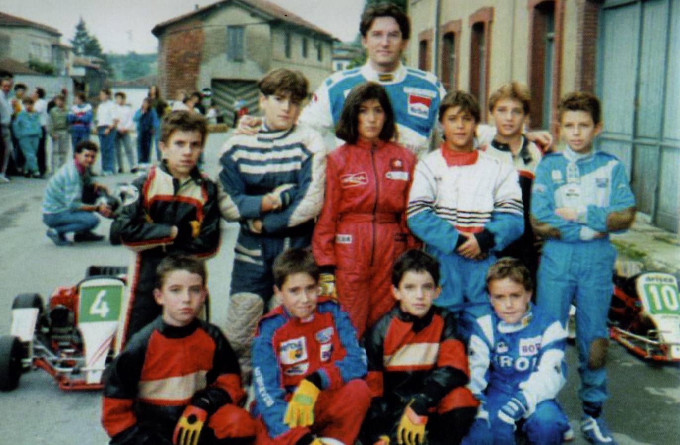 Alonso en su etapa de karting.