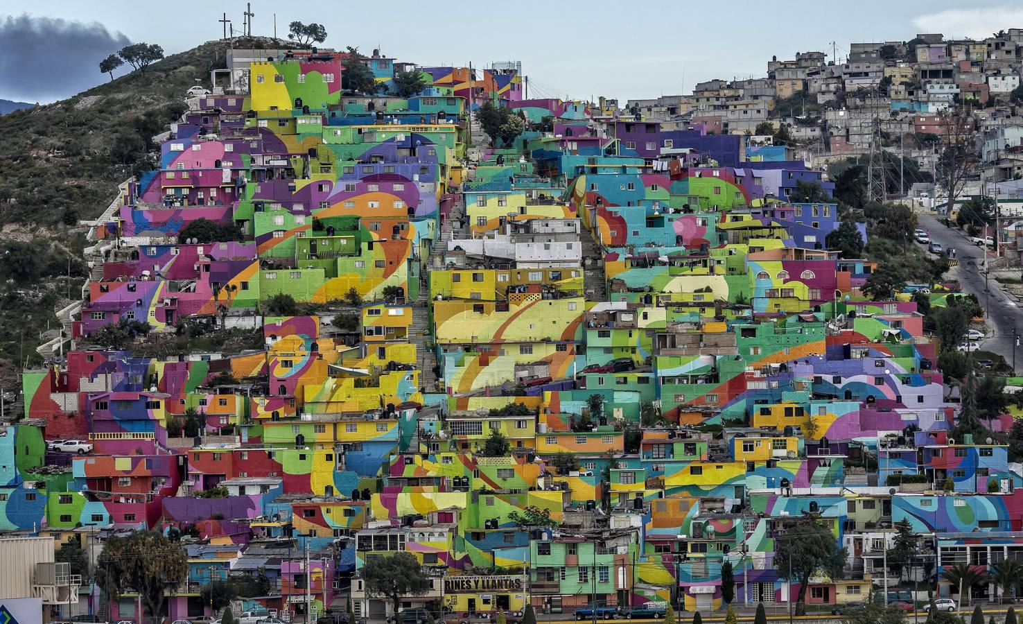 Un barrio mural en Pachuca, México