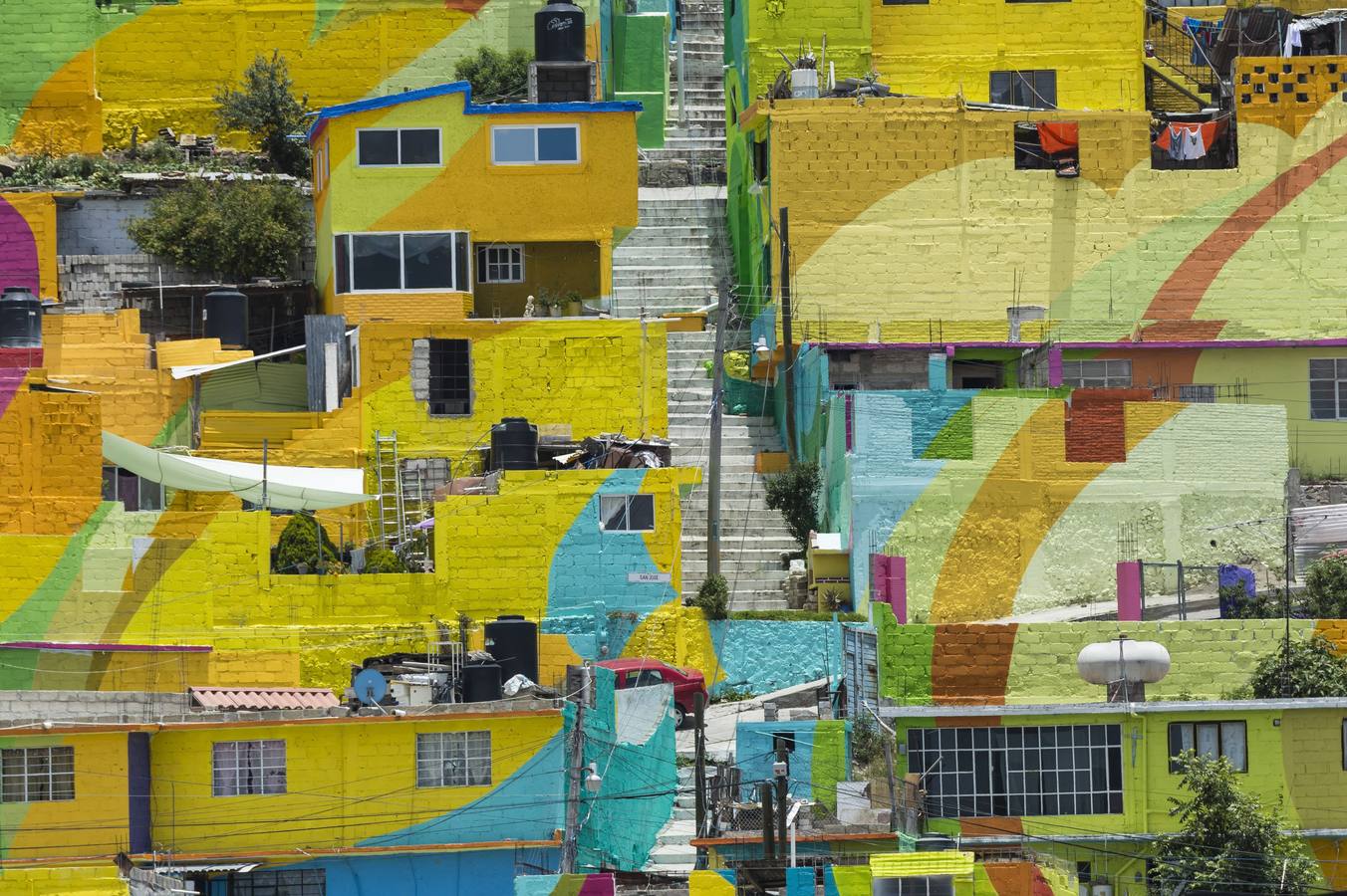 Un barrio mural en Pachuca, México