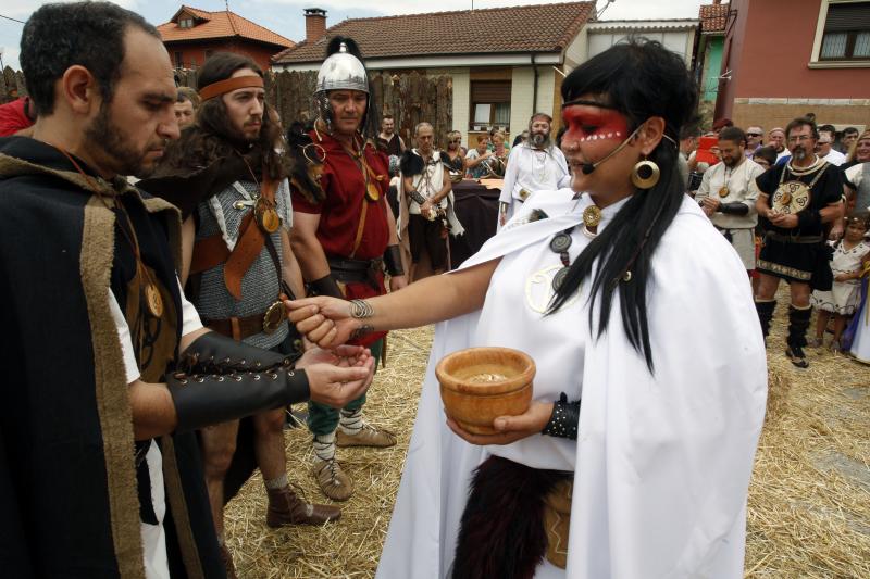 Astures y romanos se enfrentan en la batalla de Carabanzo