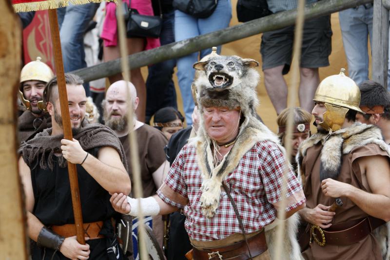 Astures y romanos se enfrentan en la batalla de Carabanzo