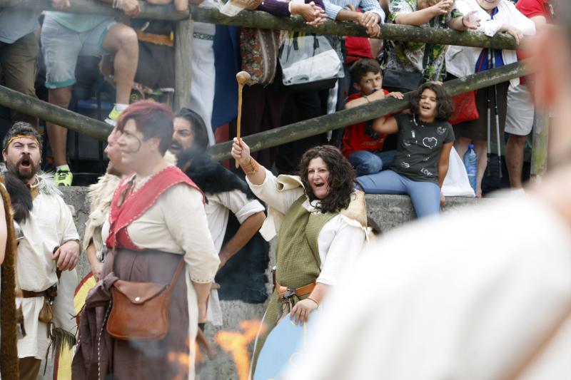 Astures y romanos se enfrentan en la batalla de Carabanzo