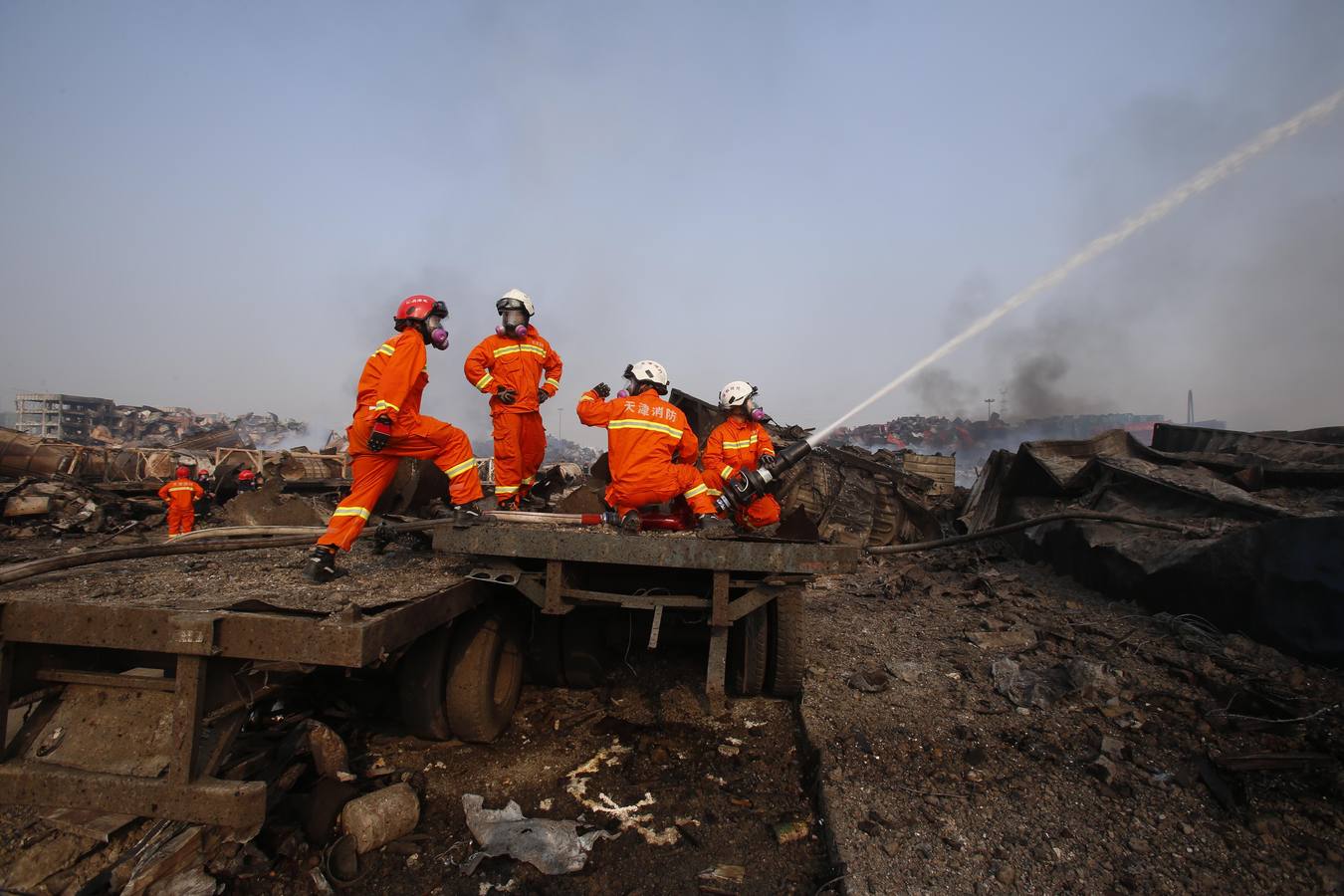 Devastación en Tianjin