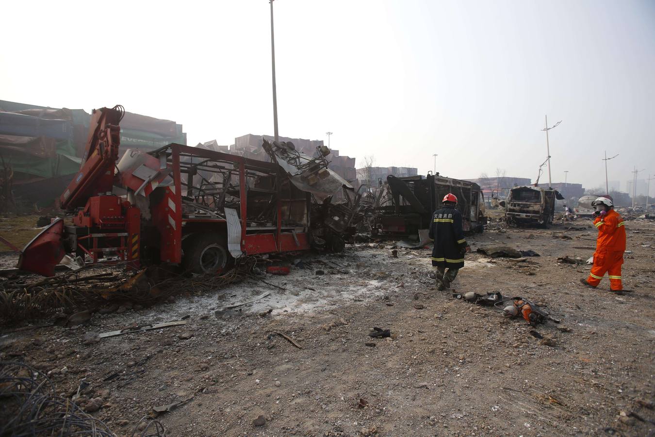 Devastación en Tianjin