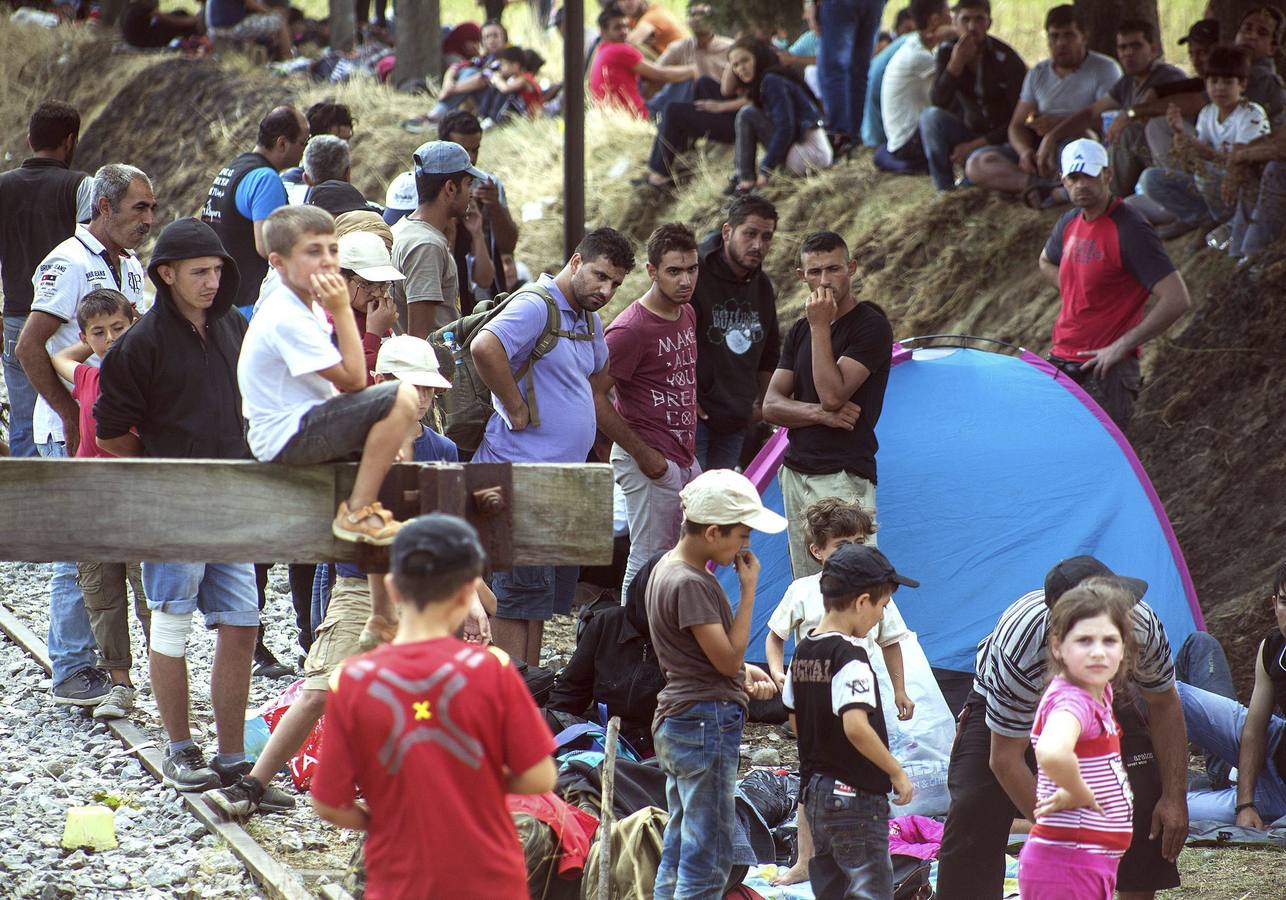 Catástrofe humanitaria en la frontera entre Grecia y Macedonia