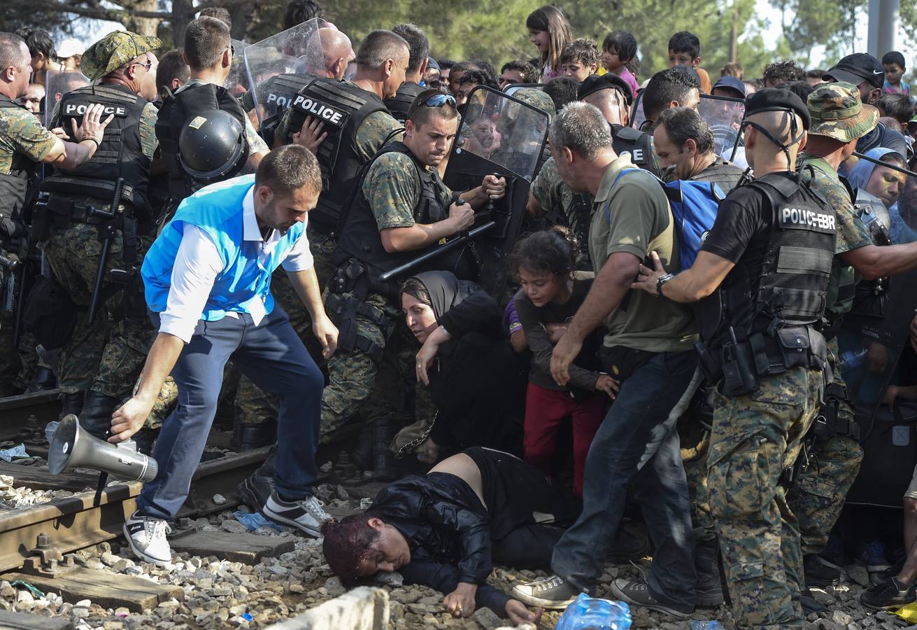 Catástrofe humanitaria en la frontera entre Grecia y Macedonia