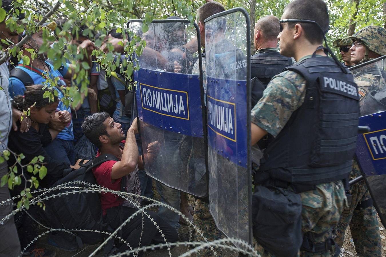 Catástrofe humanitaria en la frontera entre Grecia y Macedonia