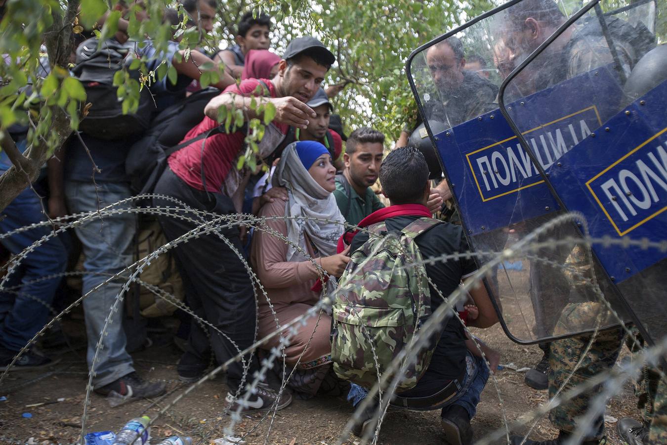 Catástrofe humanitaria en la frontera entre Grecia y Macedonia