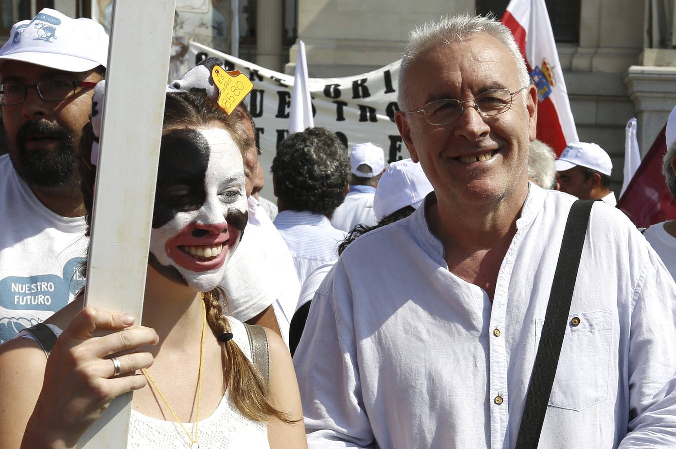 Marcha blanca por el futuro del sector lácteo