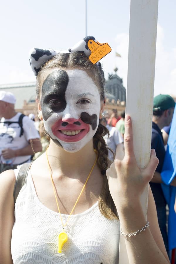 Marcha blanca por el futuro del sector lácteo