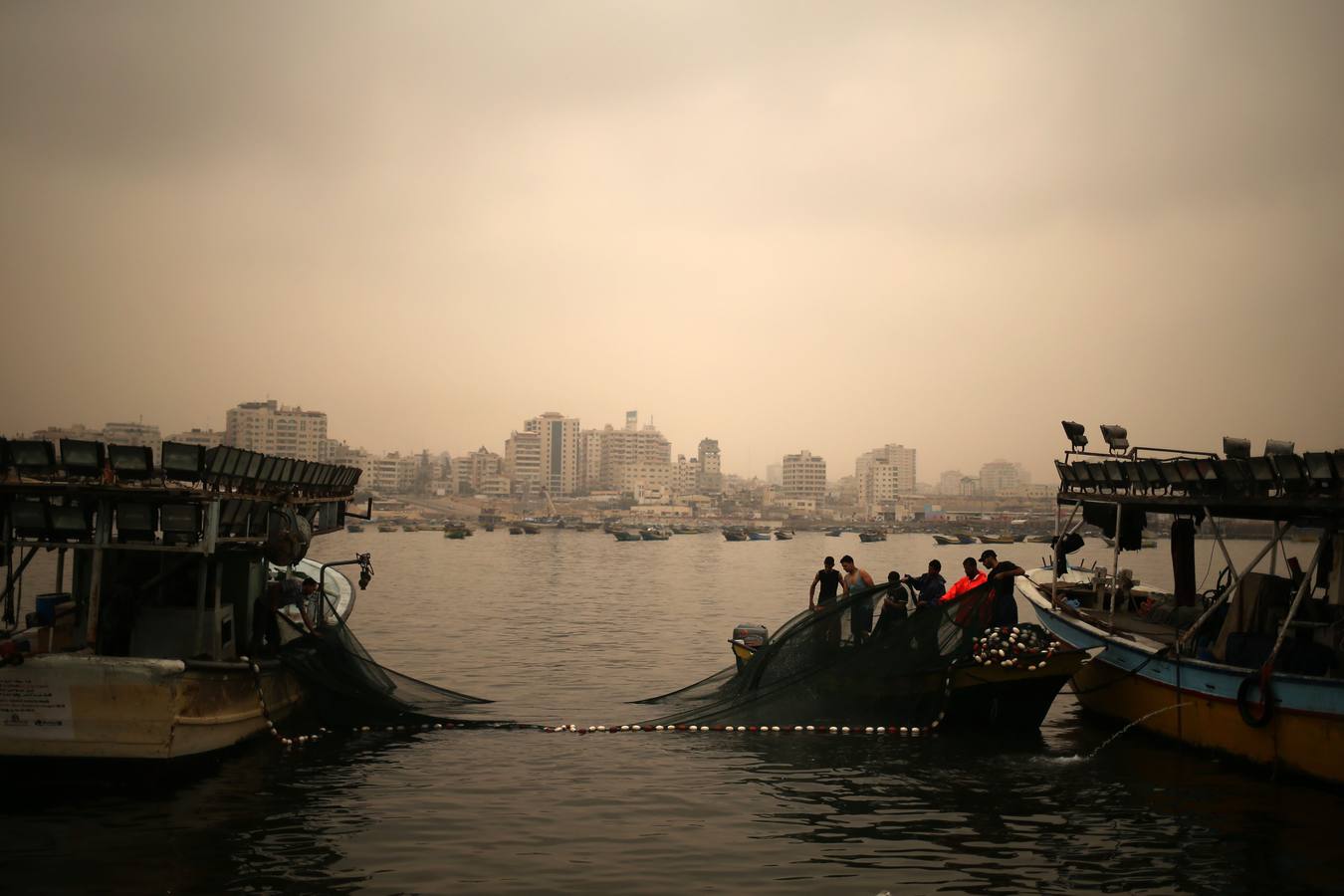 Una tormenta de arena asola Gaza