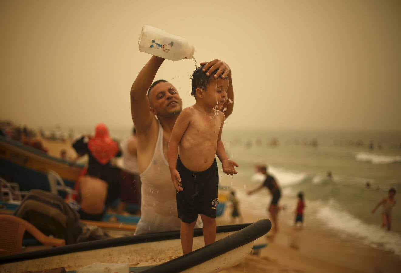 Una tormenta de arena asola Gaza