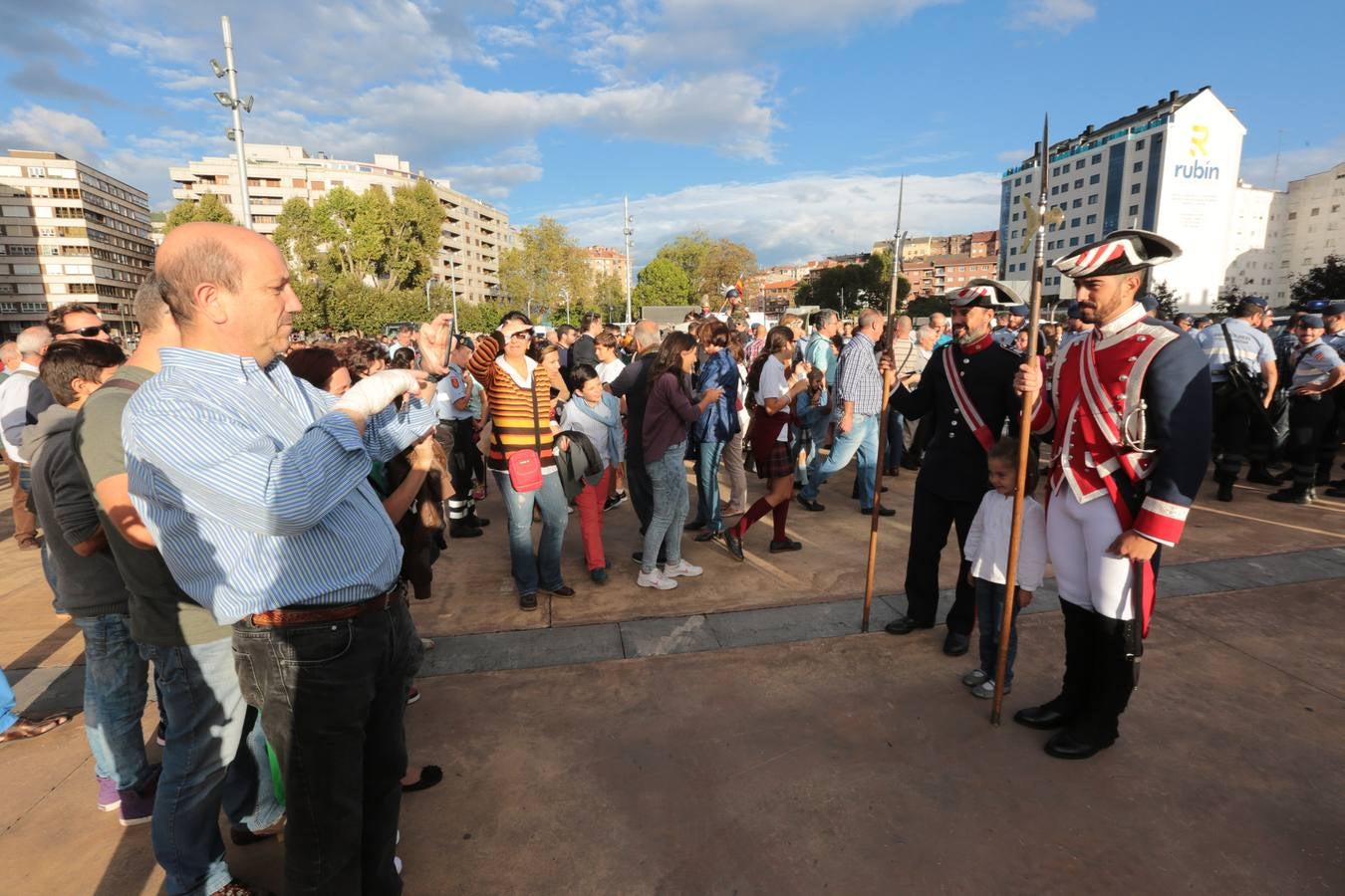 Exhibición de la Guardia Real en Avilés