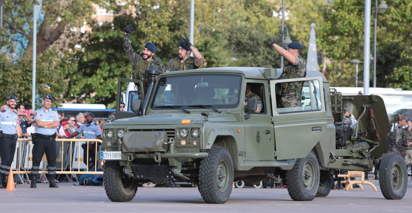 Exhibición de la Guardia Real en Avilés