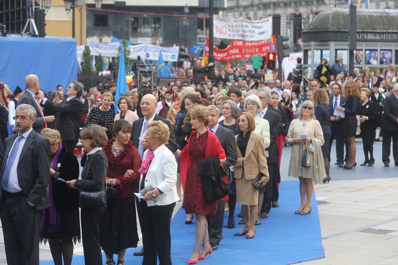 Premios Princesa de Asturias. Alfombra azul