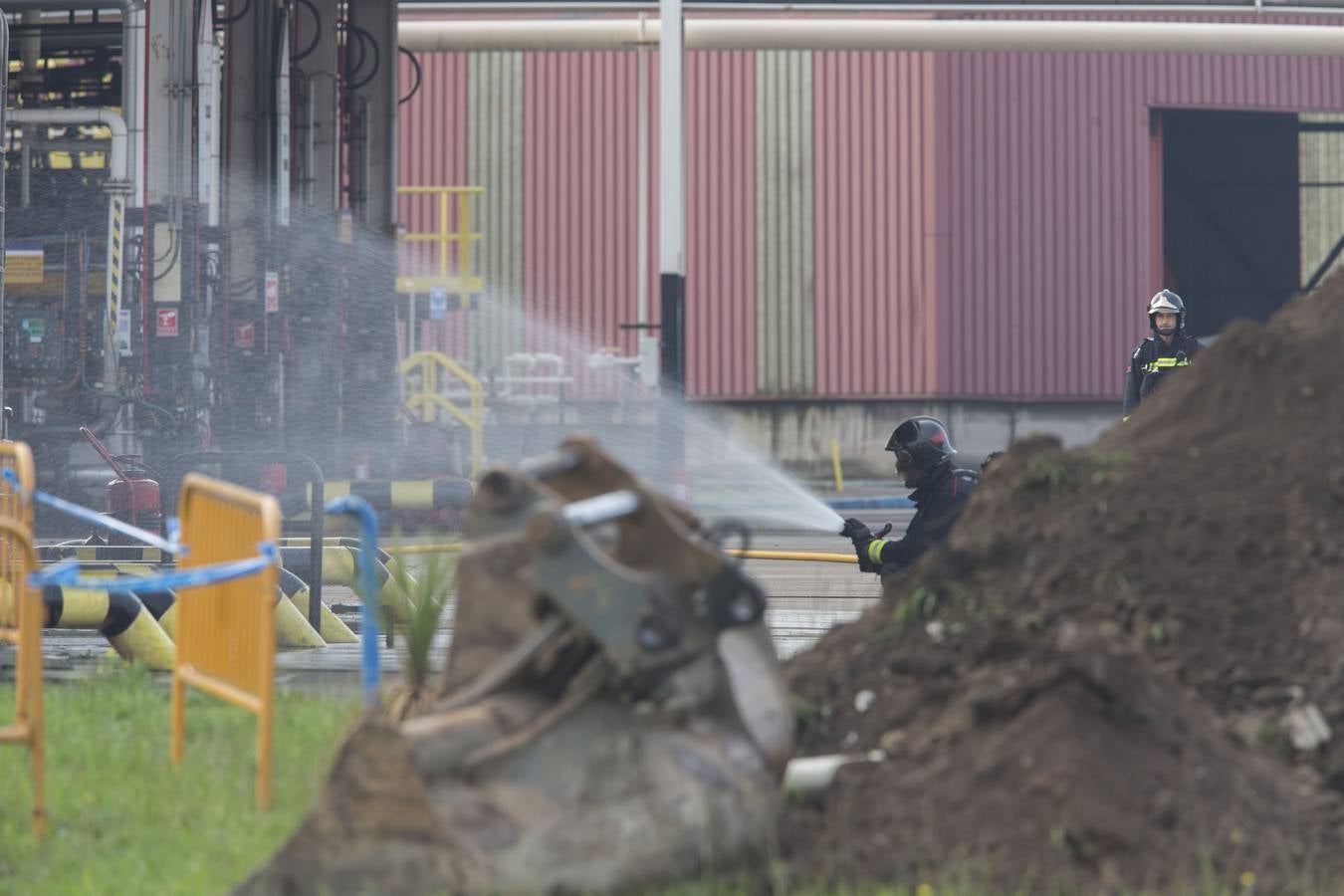 Simulacro de emergencias en el puerto de El Musel