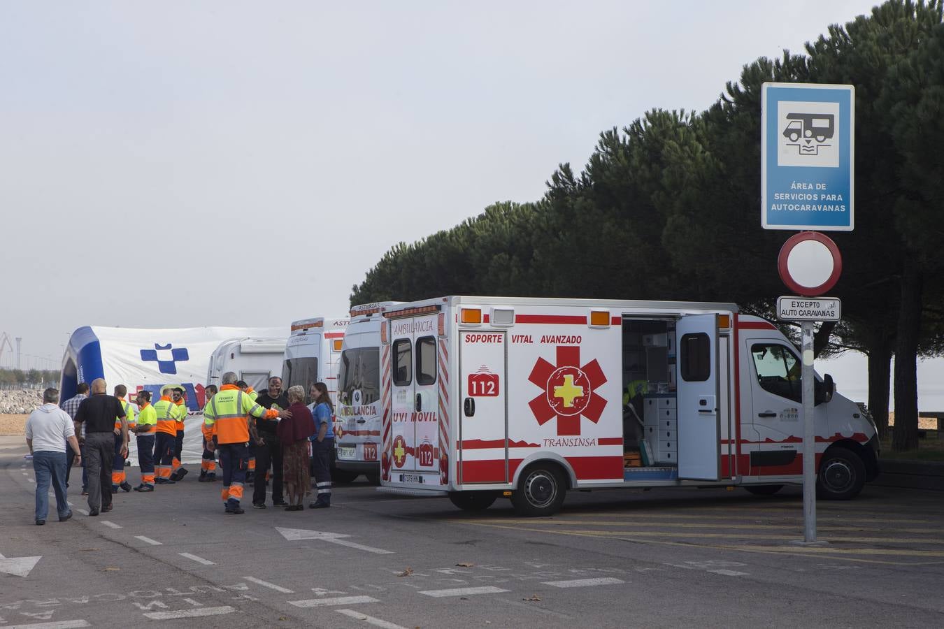 Simulacro de emergencias en el puerto de El Musel