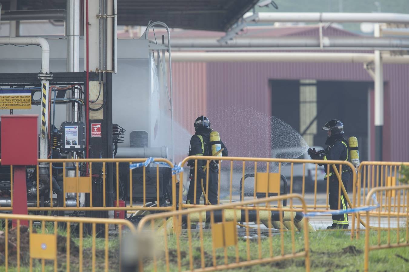 Simulacro de emergencias en el puerto de El Musel