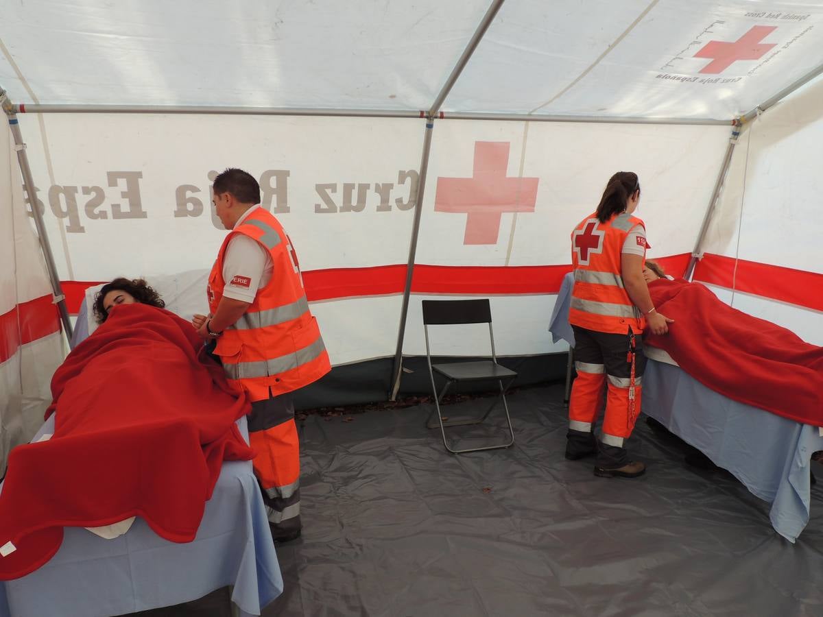 Simulacro de emergencias ante catástrofes en Tineo