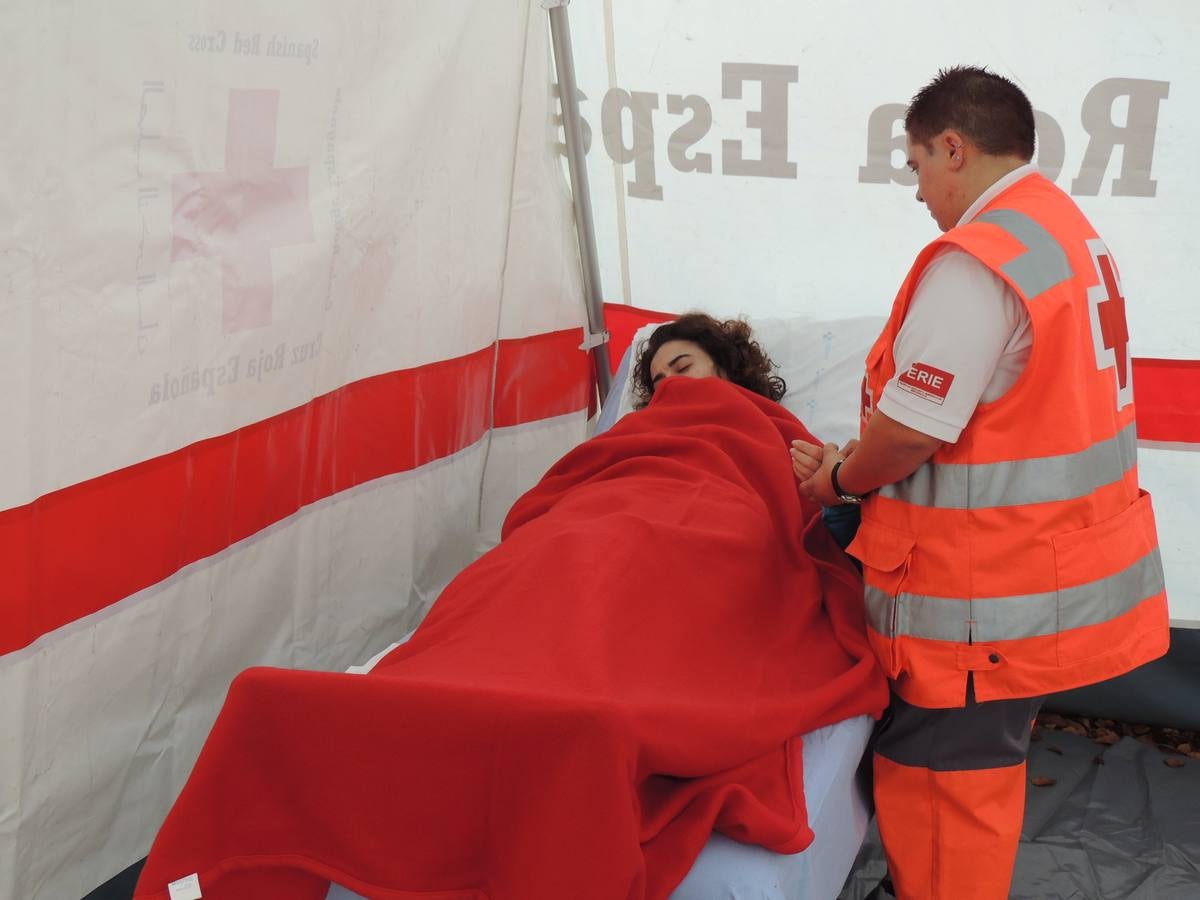 Simulacro de emergencias ante catástrofes en Tineo