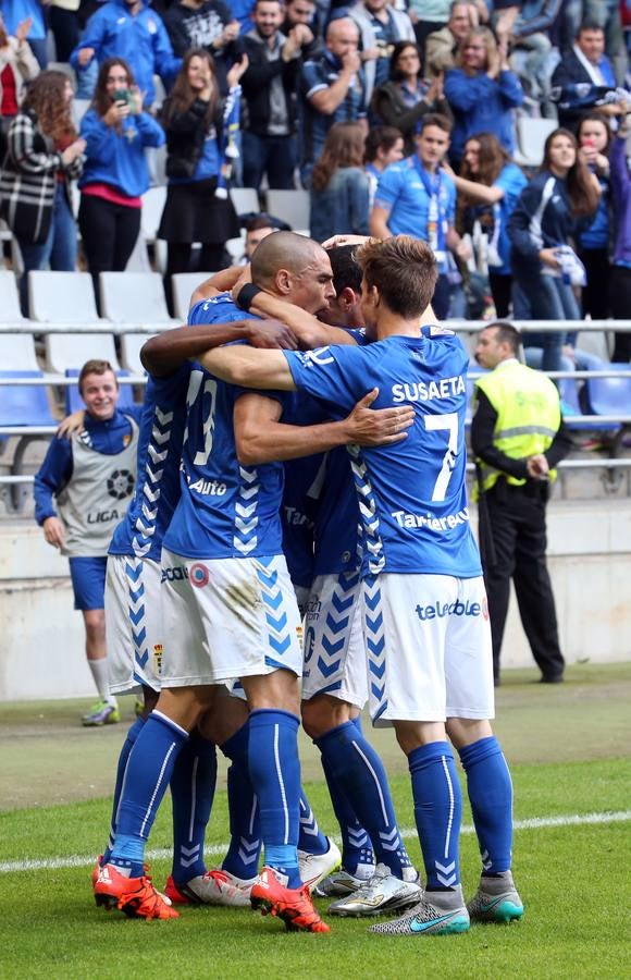 La victoria del Real Oviedo ante el Nástic, en imágenes