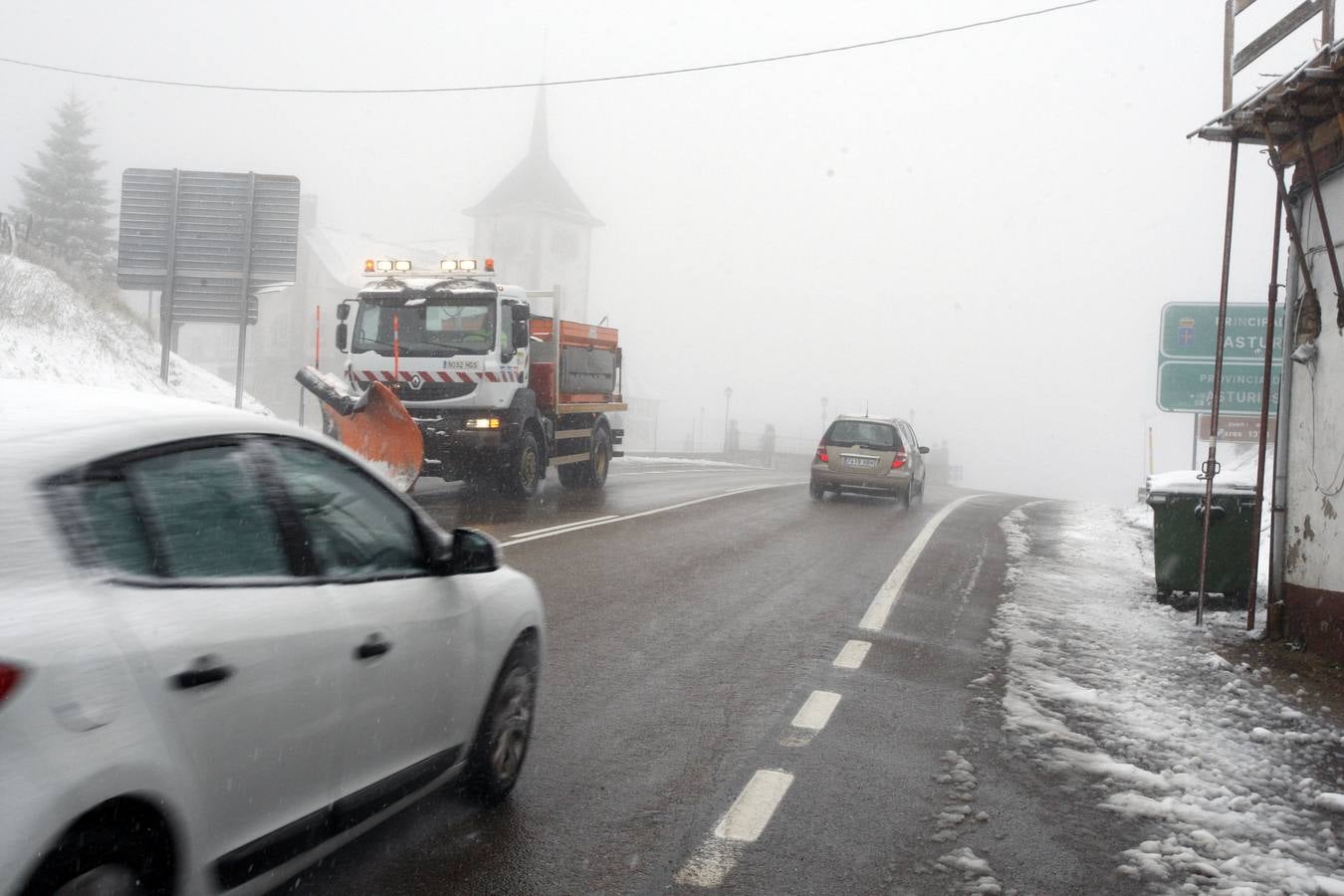 Puerto de Pajares, el sábado.