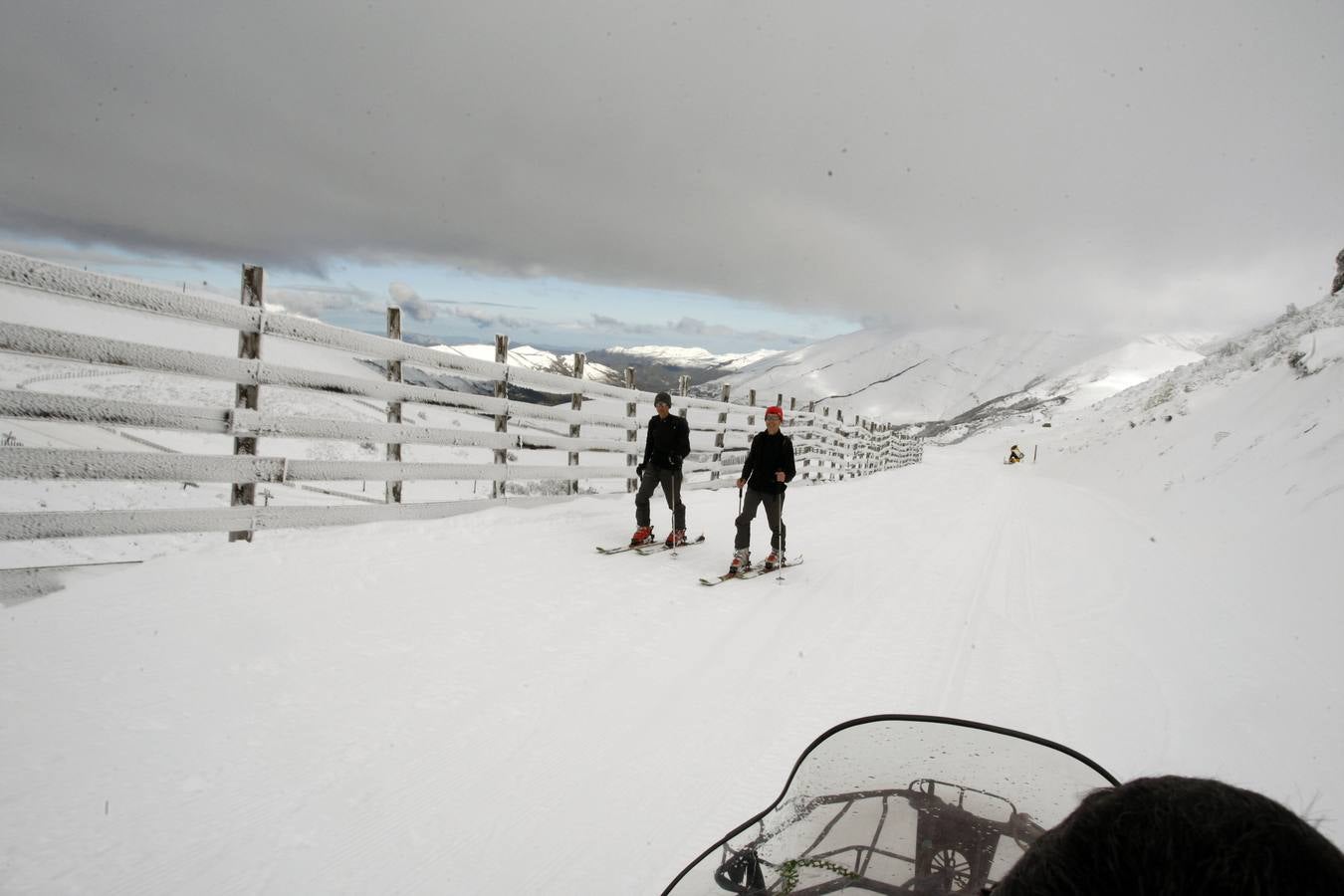 La nieve cubre Asturias