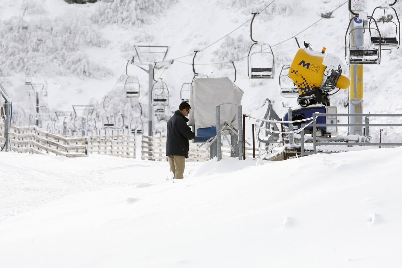 La nieve cubre Asturias
