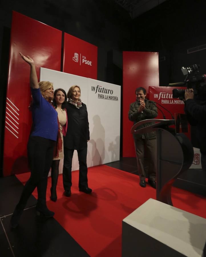 Elena Valenciano, en el mitin del PSOE en Avilés