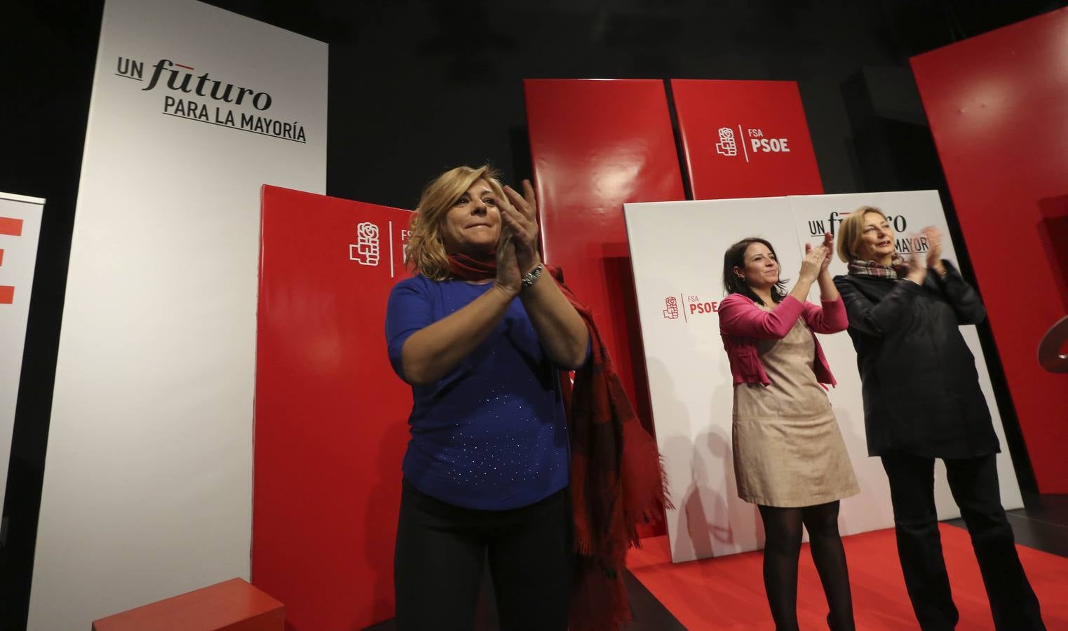 Elena Valenciano, en el mitin del PSOE en Avilés