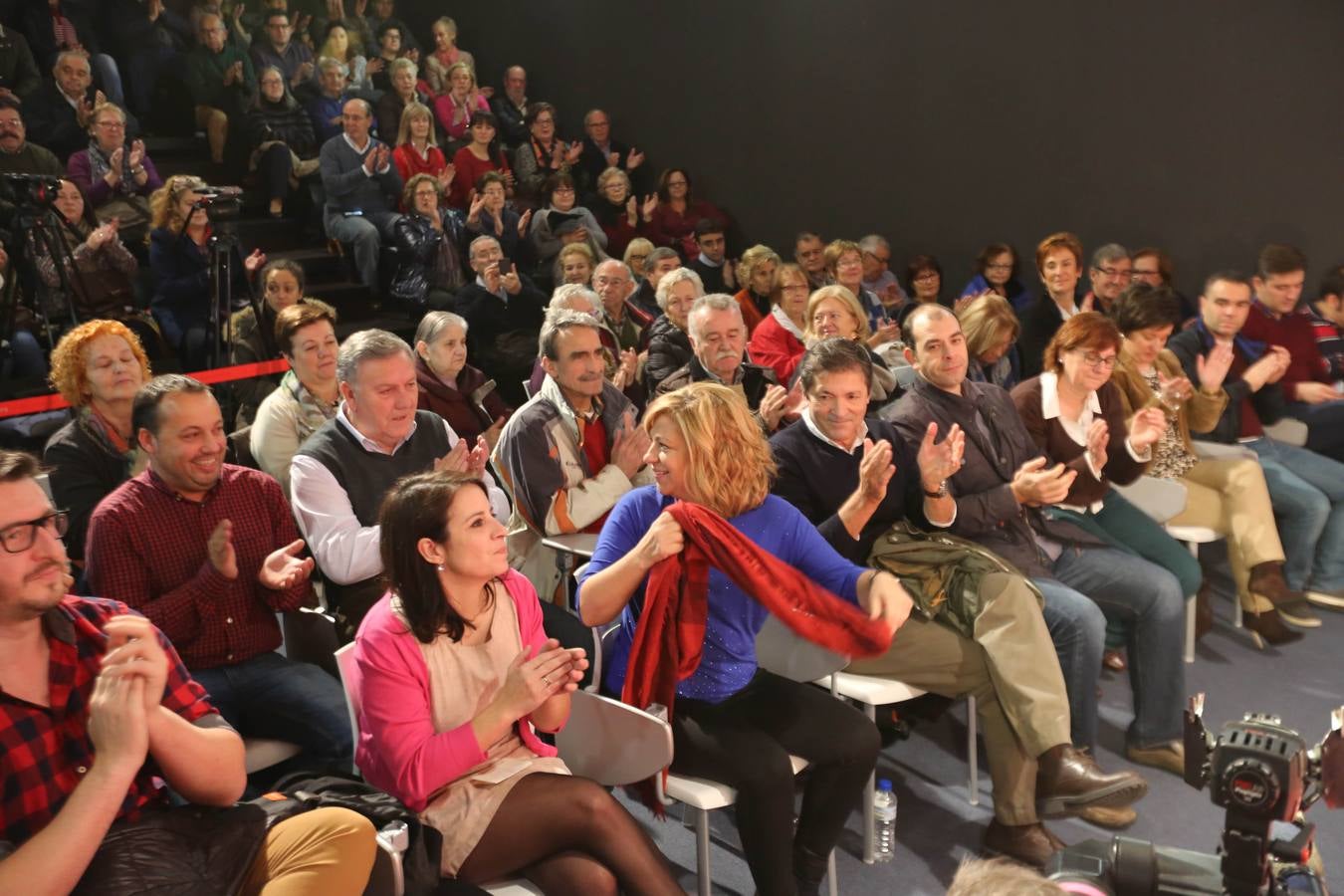 Elena Valenciano, en el mitin del PSOE en Avilés