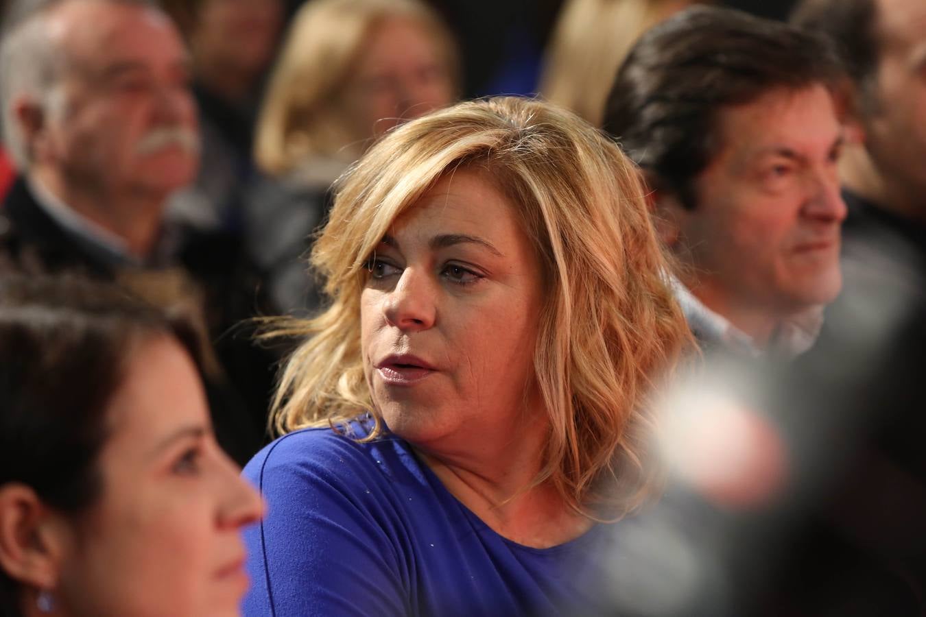 Elena Valenciano, en el mitin del PSOE en Avilés