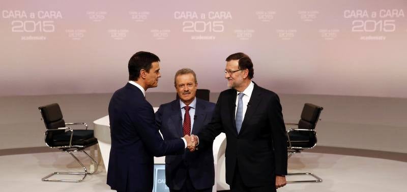 Las mejores imágenes del &#039;Cara a Cara&#039; entre Mariano Rajoy y Pedro Sánchez