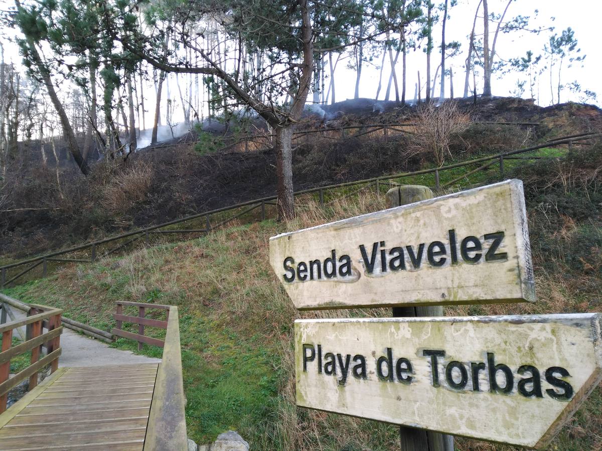 Los efectos del fuego en Coaña