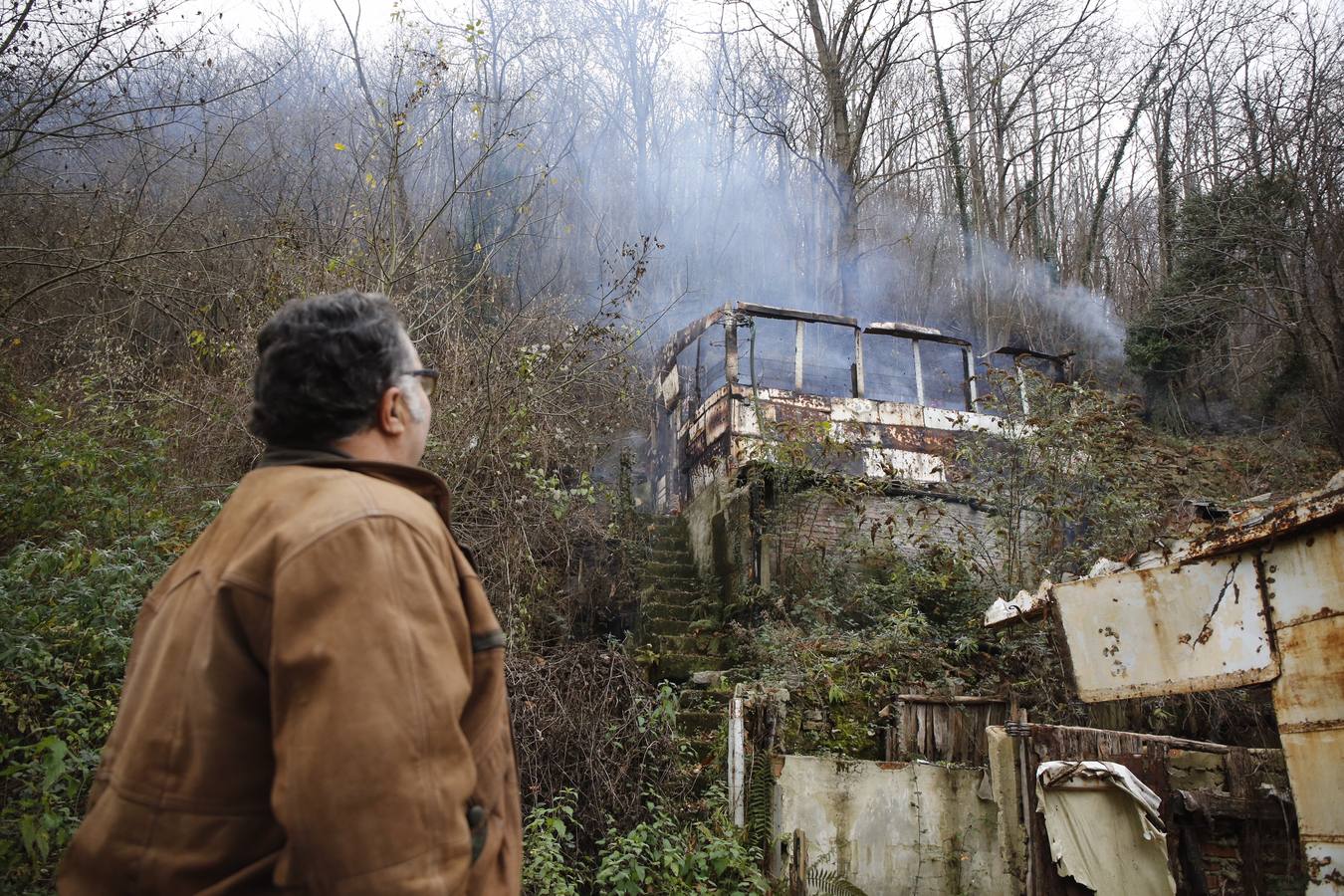 Los daños del fuego en Asturias