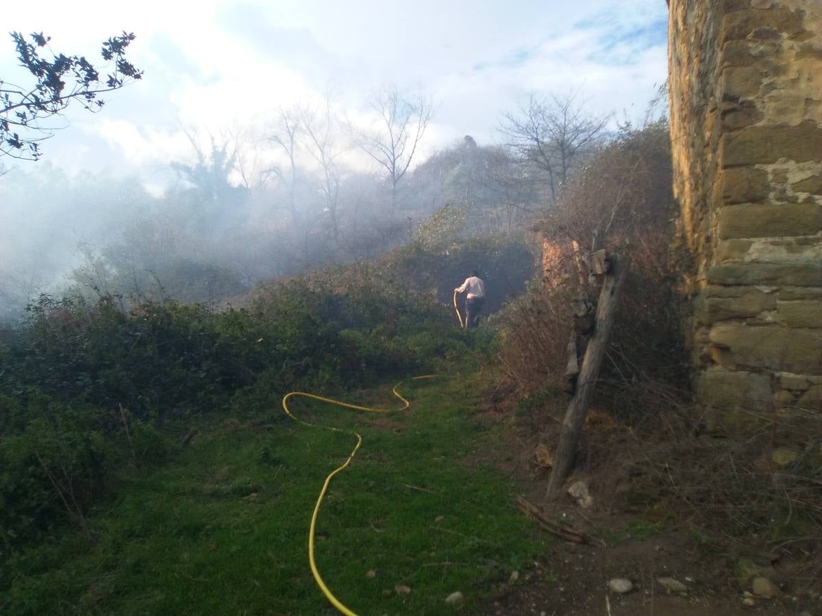 Bomberos y vecinos se arman contra el fuego