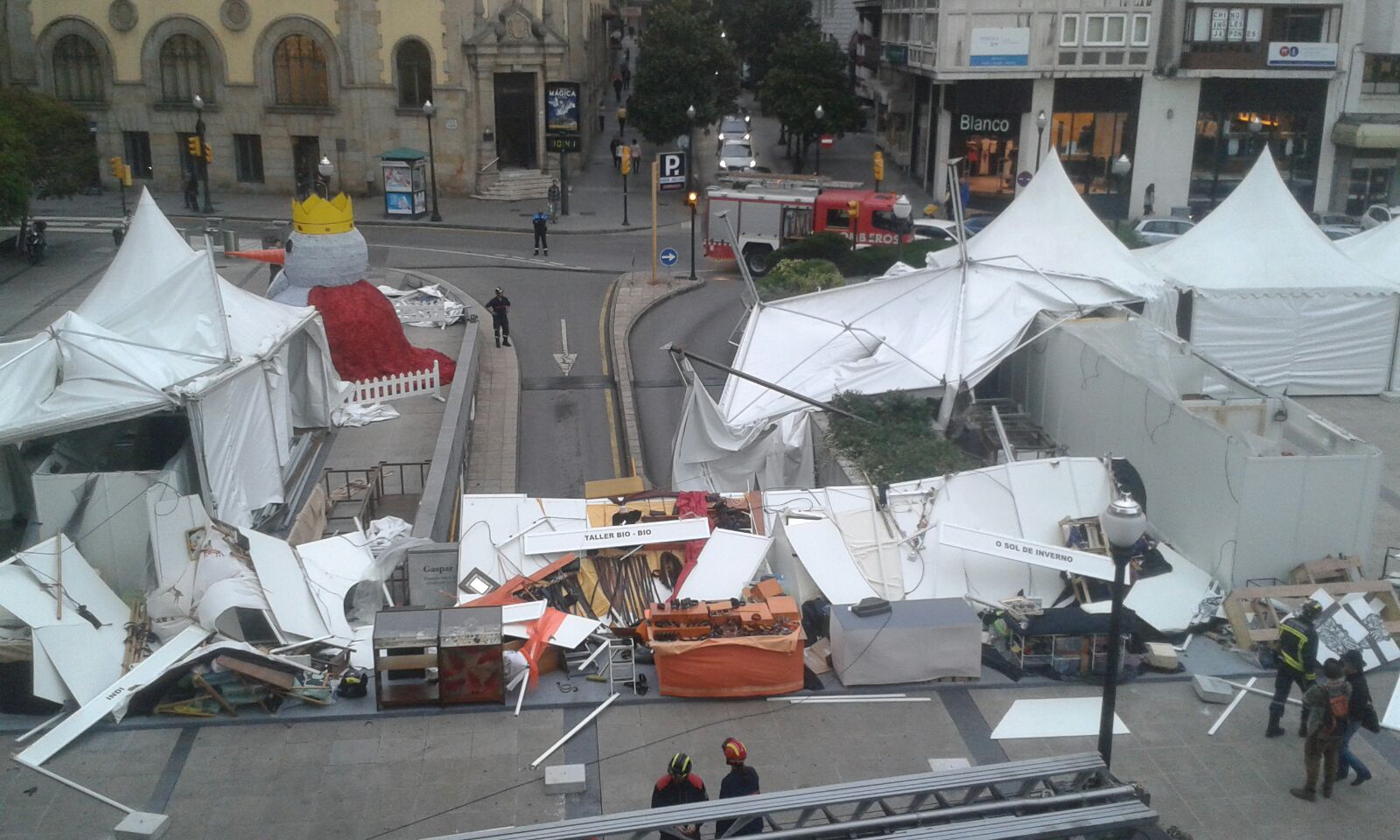 Las consecuencias del fuerte viento en Asturias