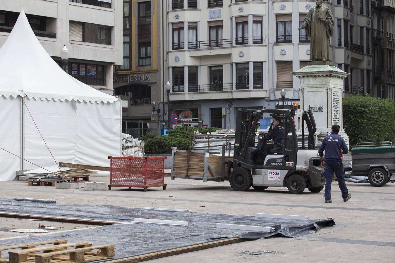 Las consecuencias del fuerte viento en Asturias