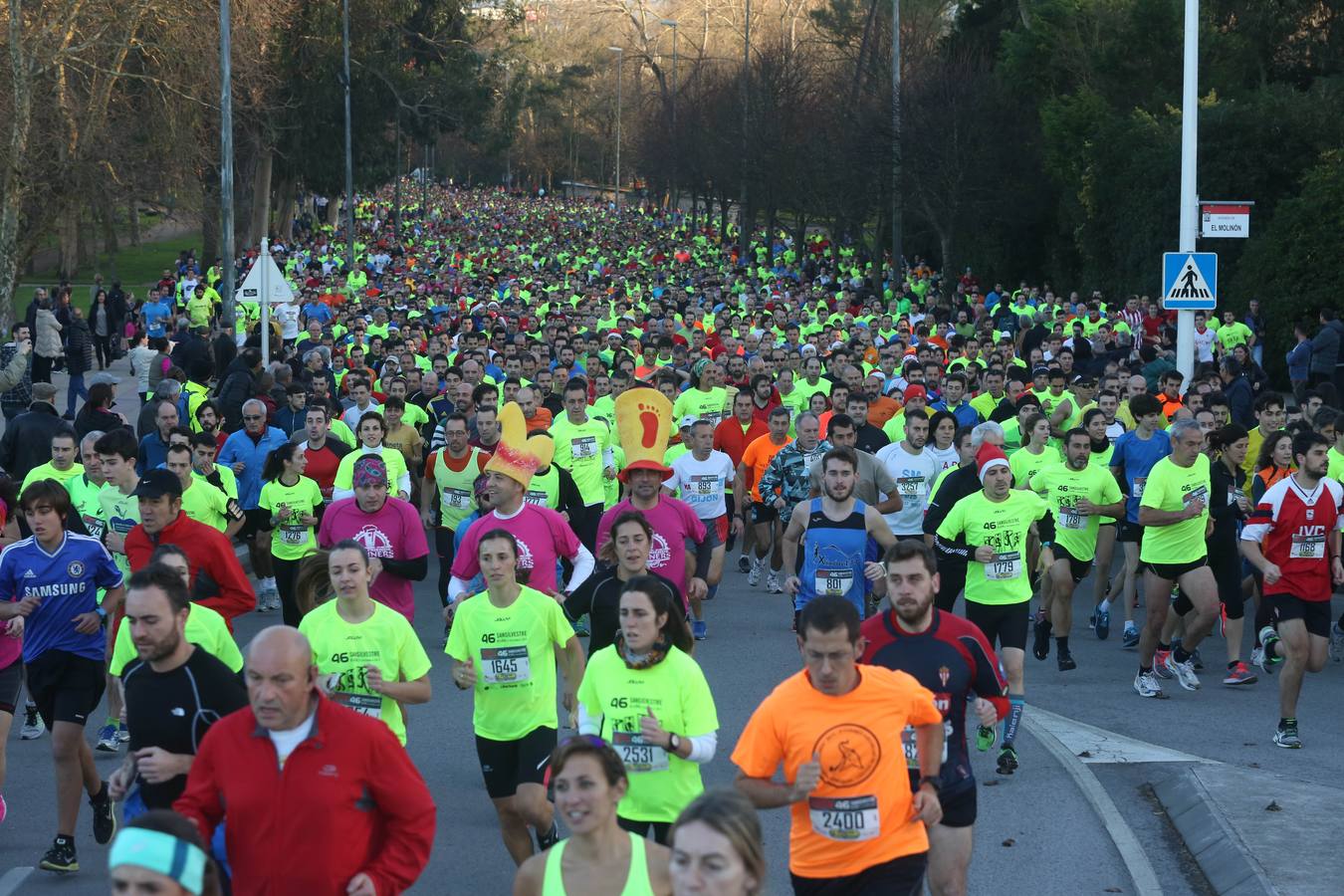 Las mejores imágenes de la San Silvestre de Gijón
