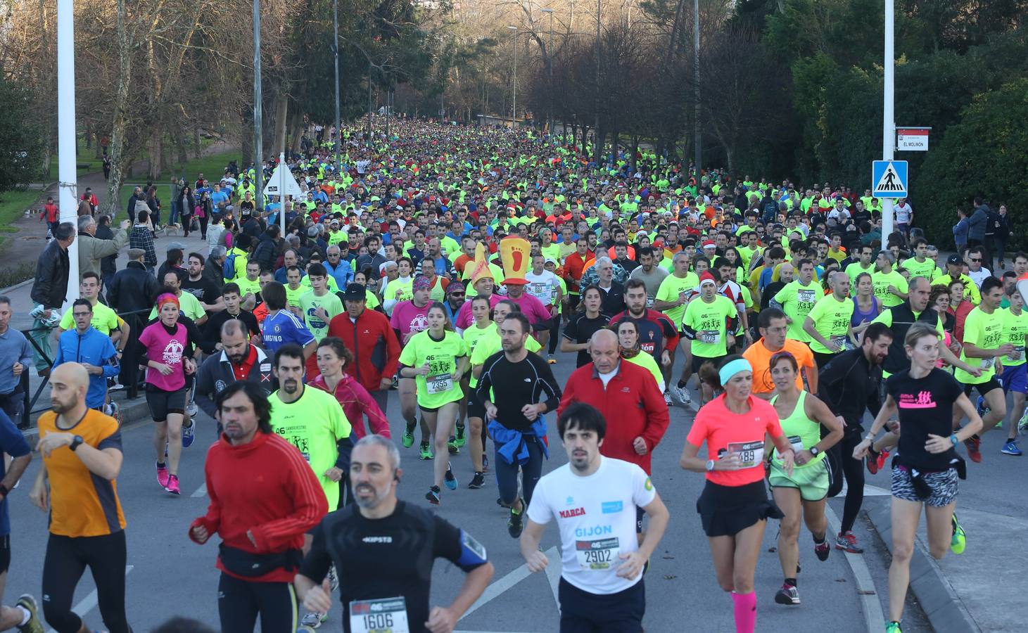 Las mejores imágenes de la San Silvestre de Gijón