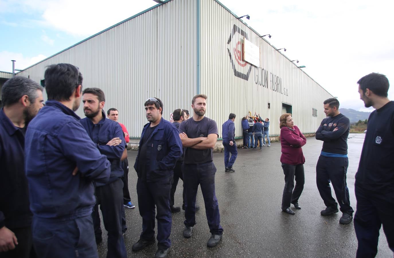 Encierro de los trabajadores de Gijón Fabril