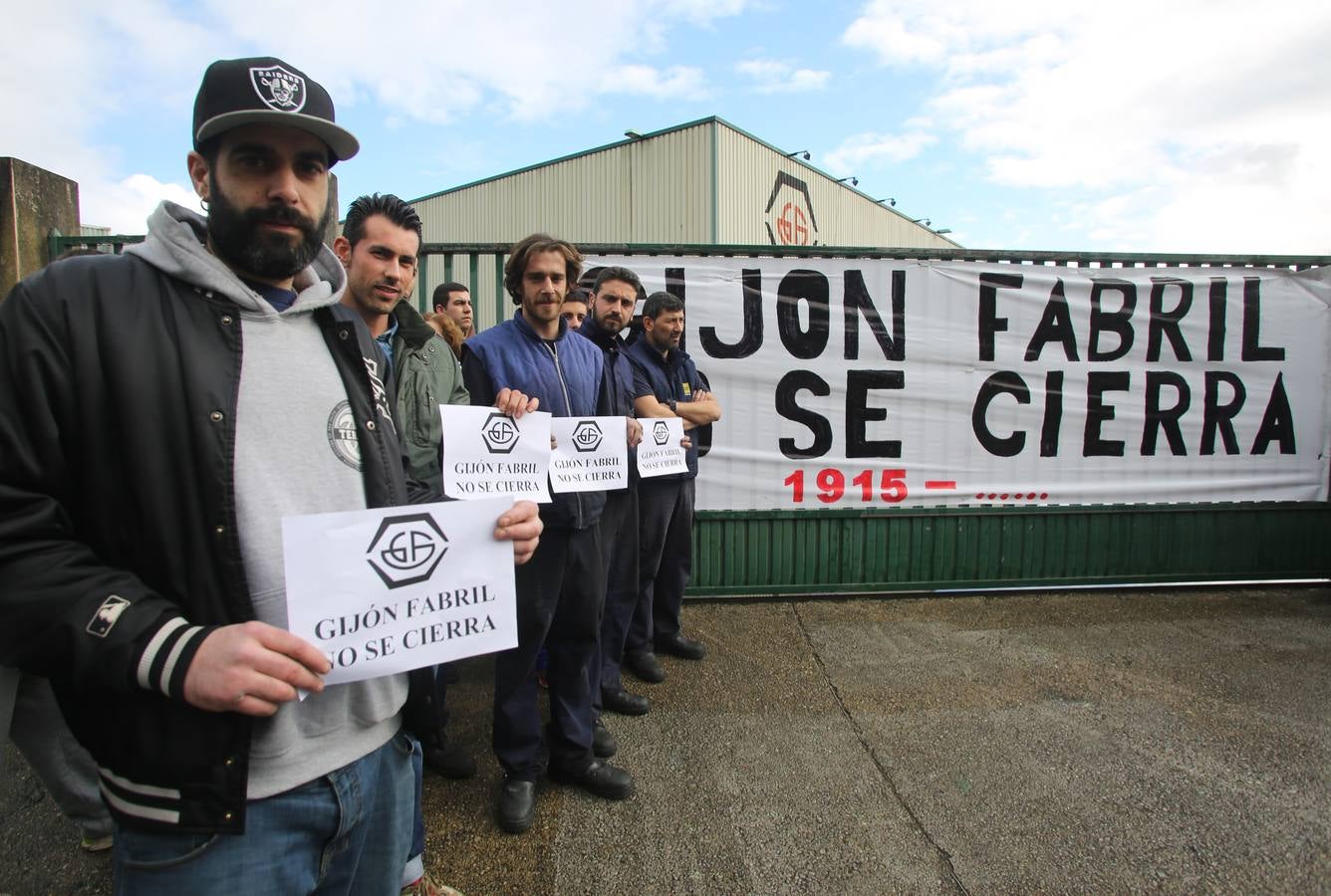 Encierro de los trabajadores de Gijón Fabril