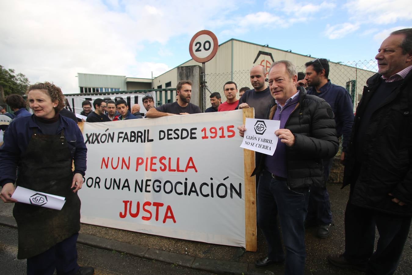 Encierro de los trabajadores de Gijón Fabril