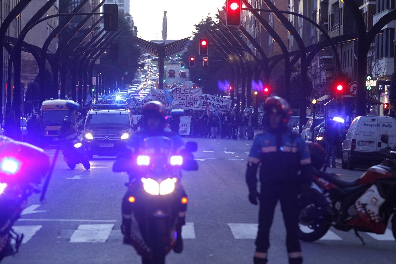 Manifestación contra el cierre de Gijón Fabril