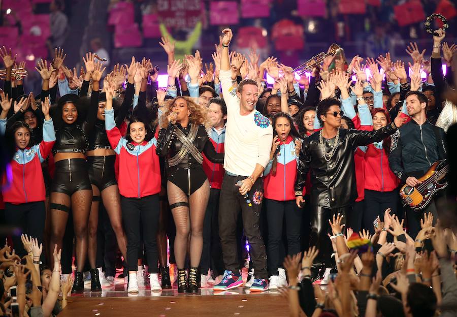 Coldplay, Beyoncé y Bruno Mars, las estrellas de la Super Bowl 2016