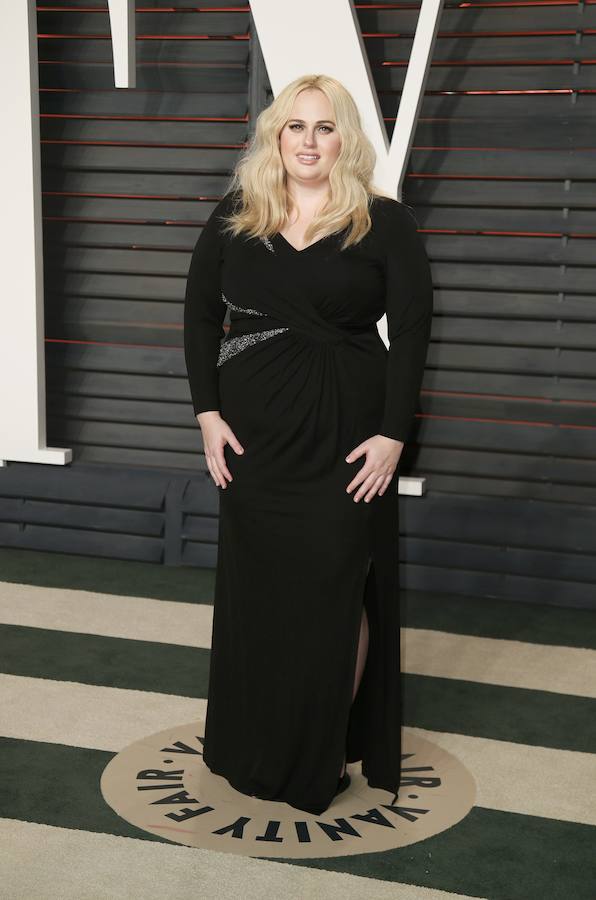 La actriz Rebel Wilson, a su llegada a la famosa fiesta de la revista.