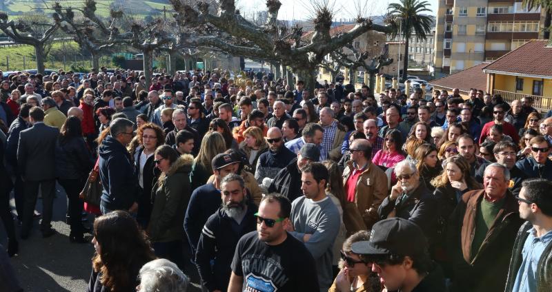 Despedida a Hugo Suárez en la iglesia de Trasona, en Corvera
